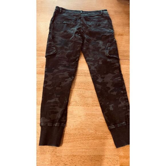 JAMES JEANS BOYFRIEND CARGO SHADOW CAMOUFLAGE COMBAT JOGGER PANTS SZ 26 - Picture 9 of 14